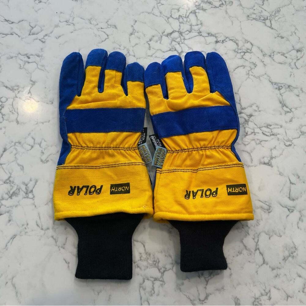 North Polar Water Proof Thinsulate‎ Yellow & Blue Gloves